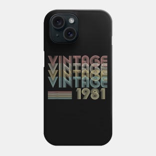 38th Birthday Gift Vintage 1981 Classic Men Women Phone Case