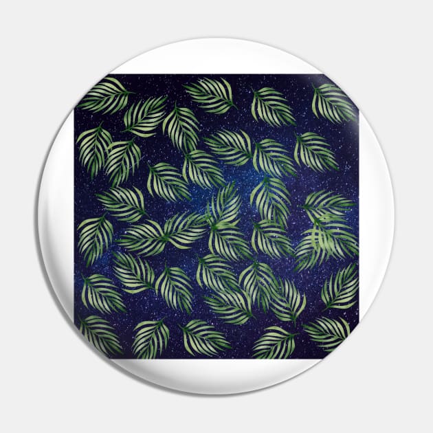 Starry Sky Leaves Pin by BRIJLA