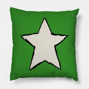 Sketchy Pickle Star Pillow