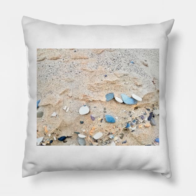 Rock and Pebble Beach Installation Pillow by Alchemia