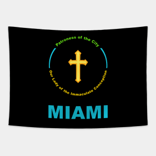 MIAMI PATRON SAINT Tapestry