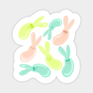 Jelly Bean Bunny Magnet