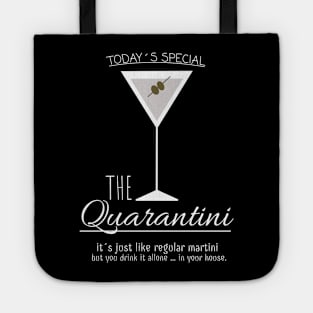 At home in quarantine - Funny, saying, Corona Tote