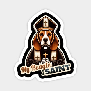 Beagle priest Magnet