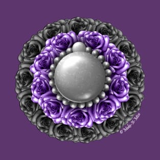 Pride Rosette - Asexual T-Shirt