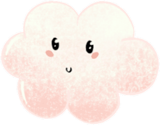 Cute cloud design 3 Magnet