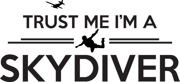 Trust me skydiver Kids T-Shirt by nektarinchen