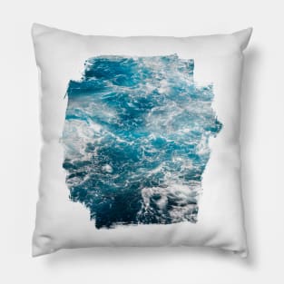 Blue Ocean Waves Pool Pillow