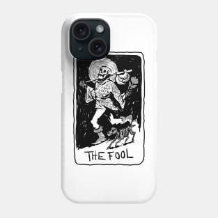 The Fool Skeleton Tarot Card Phone Case