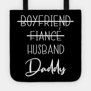 Daddy Mommy Pregnancy Announcement Couple Matching T-Shirt Tote