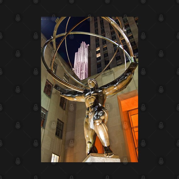 USA. New York. Manhattan. Statue at the Rockefeller Center. by vadim19
