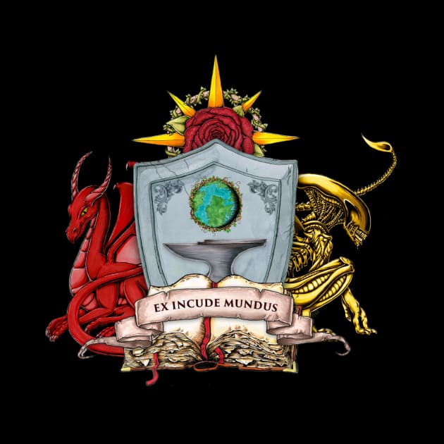 World Anvil Heraldic Crest by World Anvil