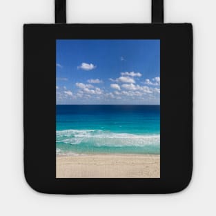 Sky, Ocean and Beach in Cancun Tote