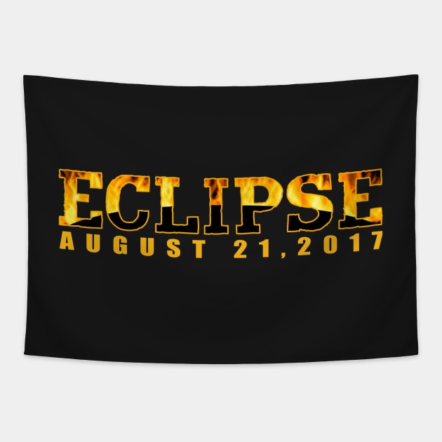 Classic Solar Eclipse commemorative t shirt for 2017 Tapestry by dlinca