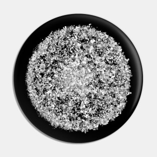 Grey Dots Abstract Globe Pin