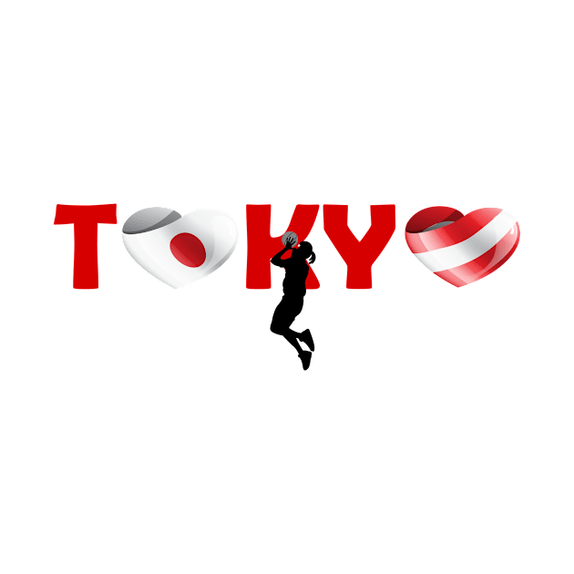 Basketball in Tokyo - team Austria (AT) by ArtDesignDE