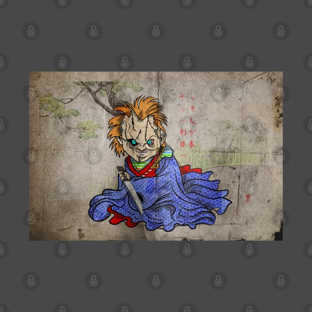 chucky goes to japan ukiyo-e by Brotherconk