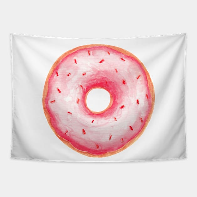 Pink Donut Tapestry by shoko