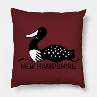 New Hampshire loon Pillow