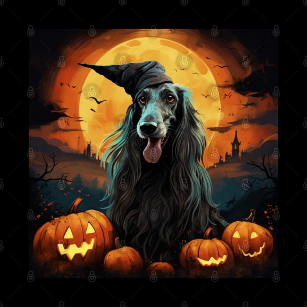 Halloween Afghan Hound by NatashaCuteShop