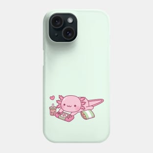 Cute Axolotl Relax Gamer Phone Case