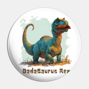 Dadasaurus Rex (with Moustache T-Rex) Pin