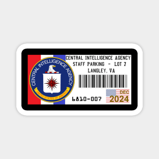 CIA Parking Permit Magnet