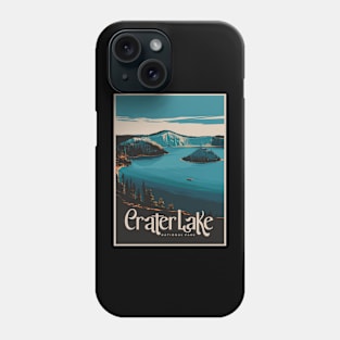 Crater Lake National Park Vintage Travel Poster Phone Case