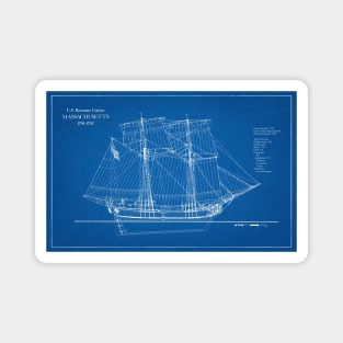 United States Revenue Cutter Massachusetts - AD Magnet