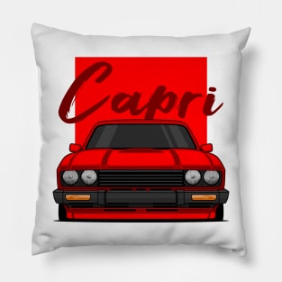 Front Red Capri MK3 Classic Pillow