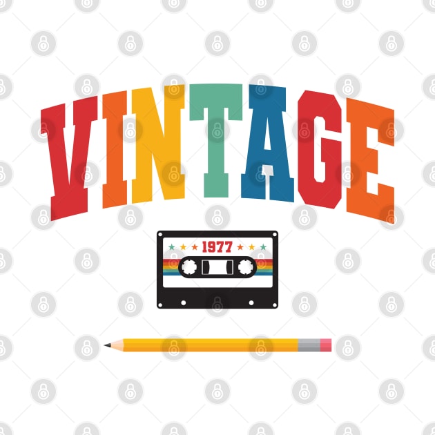 Vintage 1977 Cassette and Pencil by Mclickster