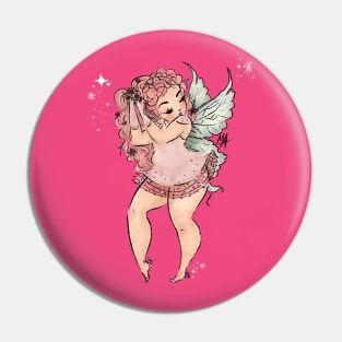 Vintage Cherub Fairy (option without background) Pin