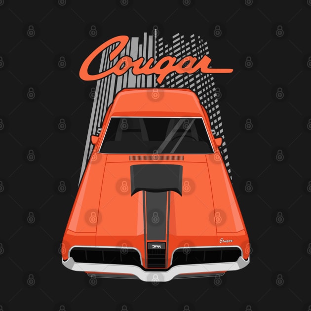 Mercury Cougar 1970 - orange by V8social