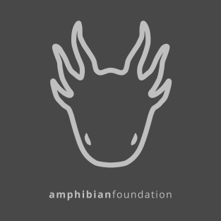 Light Grey | The Amphibian Foundation larval salamander logo T-Shirt