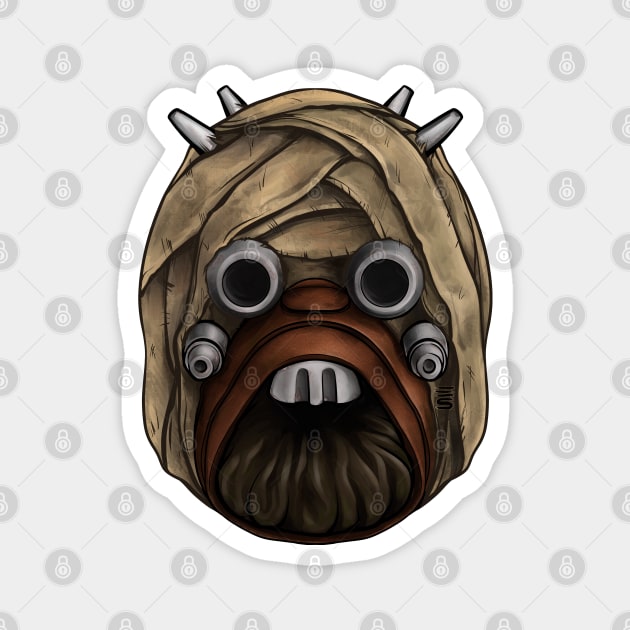 Tusken Raider Mask Magnet by Gloomlight