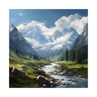 Enchanting Mountain Landscape T-Shirt