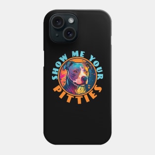 Retro Sunset Pit Bull Phone Case