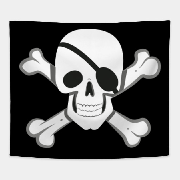 Jolly Roger Pirate Flag Jolly Roger Gobelin Teepublic Pl