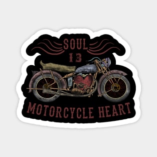 Motorcycle Heart Magnet