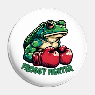 Kickboxing frog Pin