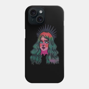 Woman Art & Wavy Hair Phone Case