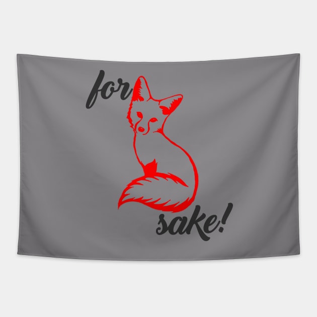 For Fox Sake Tapestry by inkandespresso7