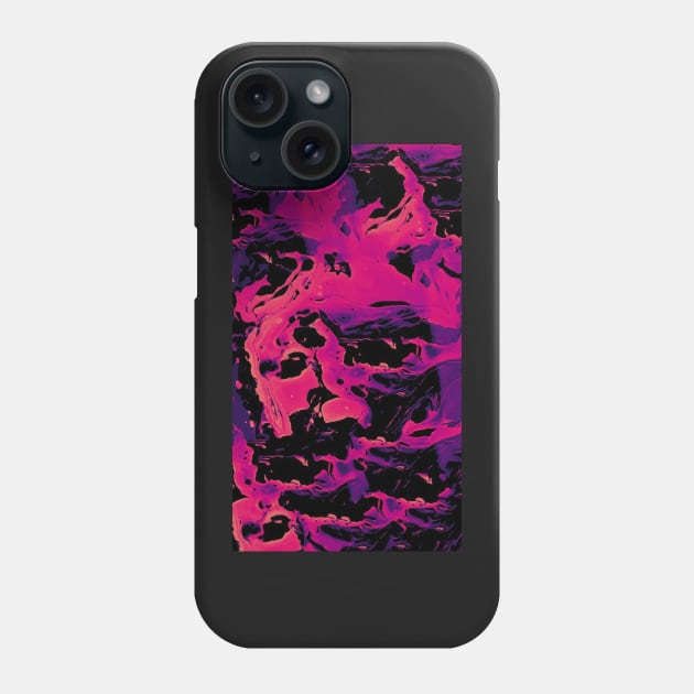 Neon Pink Pattern Phone Case by Alexander S.