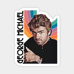 George Michael 80s Icon Retro FanArt Tribute Magnet