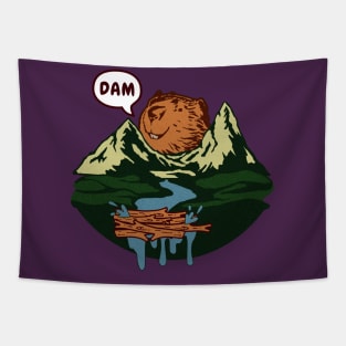 Funny River Pun on Beaver Dam Tapestry