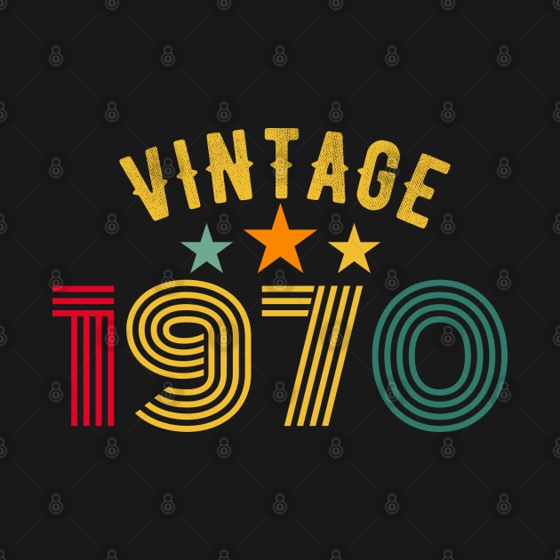 Vintage 1970 Birthday design by PlusAdore