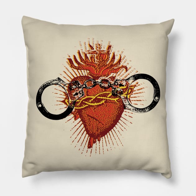 Heartcuffs Pillow by SmayBoy