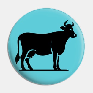 Cow Silhouette Pin