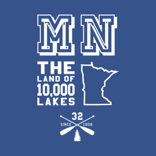 Minnesota MN Land of 10,000 Lakes T-Shirt