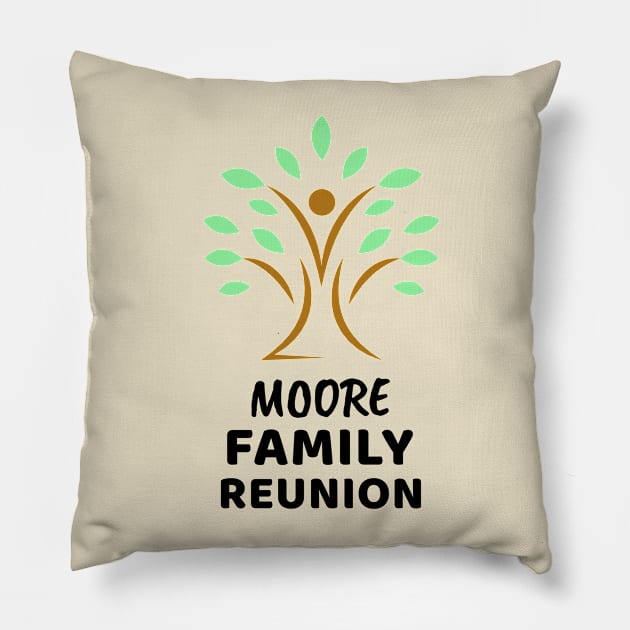 Moore Reunion Design Pillow by Preston James Designs